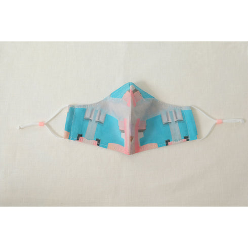 Muralla Roja Coral Blue Cotton